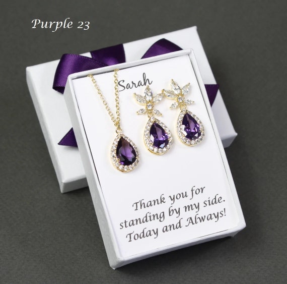 Bridesmaid jewellery gift best sale sets
