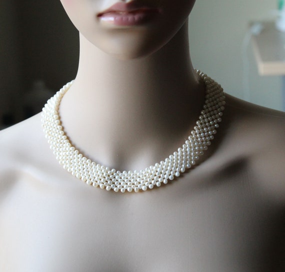 Buy Multi Strand Freshwater Pearl Necklace Set, Pearl Earrings, White Pearls,  Genuine Pearls, Bridal Pearls, Bridesmaid Pearls, Gift for Her Online in  India - Etsy