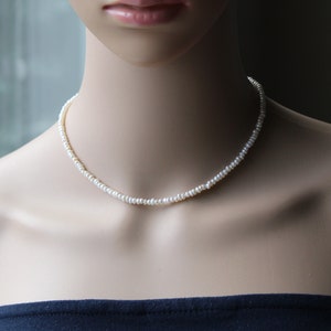 ブレスレット LESS IS MORE long pearl necklace Freshwater Pearl Necklace with Sterling Silver Lock 37 1/2
