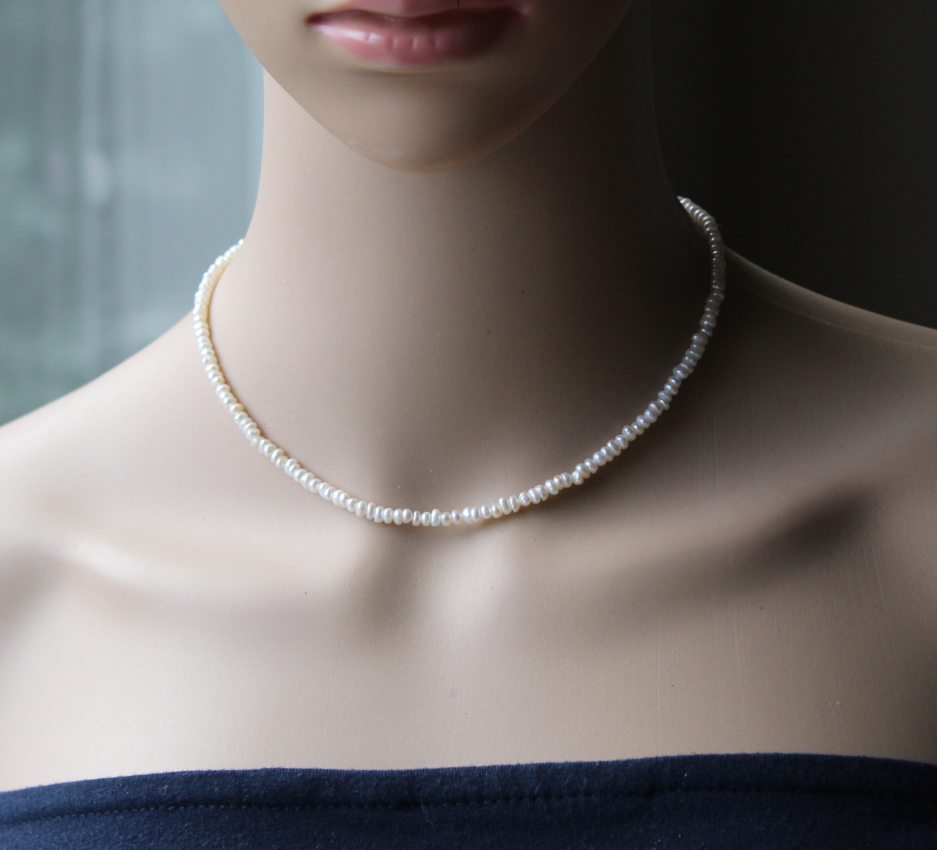 Petite 4mm White Fresh Water Pearl 