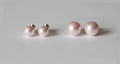 4mm, 6mm, 8mm Light pink pearl stud earrings, Pink pearl earrings, Pink bridesmaid earrings, Flower girl gifts, Wedding gifts, pink earrings