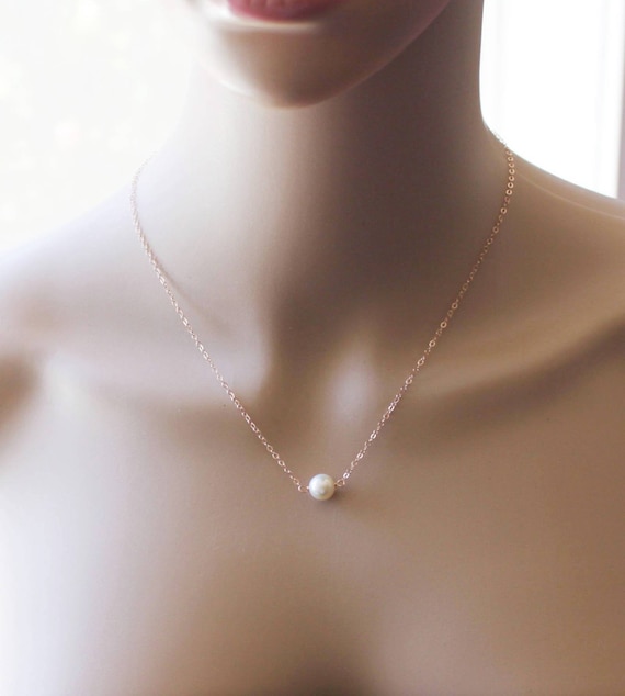 PEARL NECKLACE 8 MM ROSE PEARL NECKLACE 8 MM ROSE