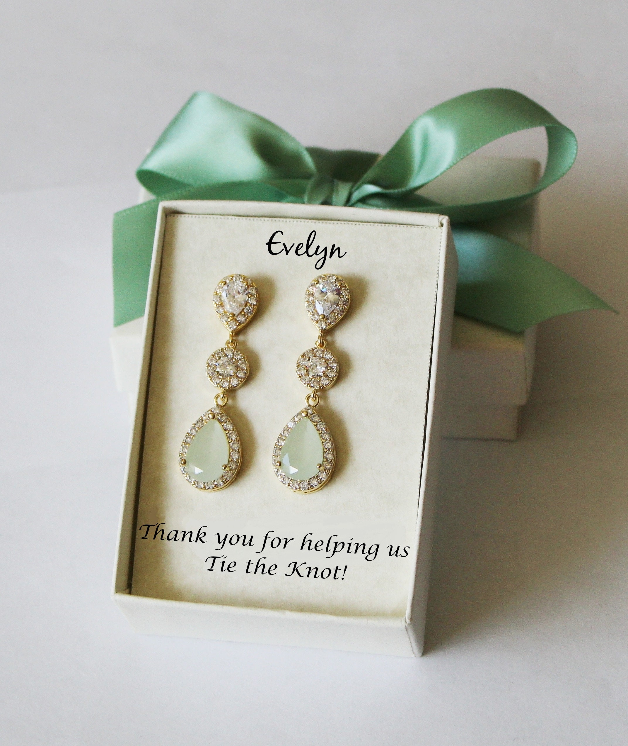 Sage Green Earrings for Bridesmaids - Etsy Sage Green Earrings for Bridesmaids - Etsy