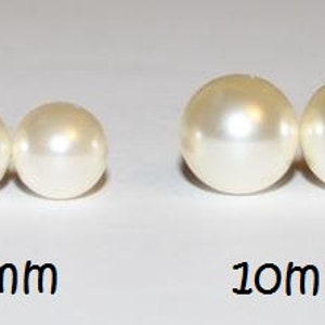 4mm 6mm 8mm 10mm round bridesmaid pearl stud earrings 14K gold fill pearl studs bridesmaid earrings gift flower girl Bridal pearl earrings image 7