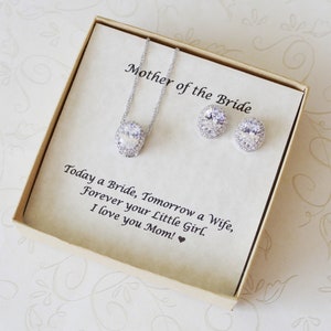 Presente personalizado para mãe da noiva, joias para mãe do noivo, brincos de pulseira para mãe, colar para mãe, casamento personalizado para mãe xz1