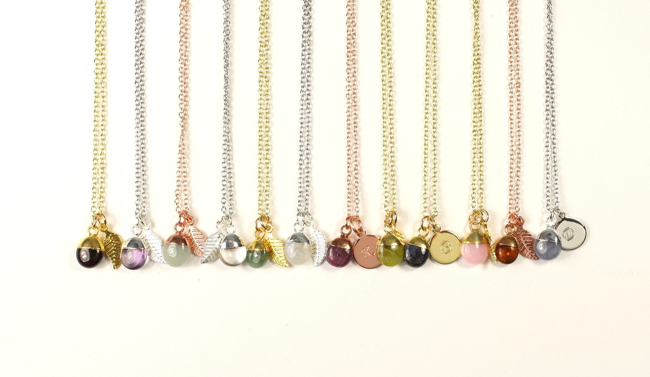 Mother's day gift Natural stone necklace Birthstone necklace Moms gifts bonus mother God mother Mother of the bride Mother of the groom xz1