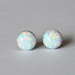 5mm Opal stud earrings- Titanium opal earrings- White opal studs- Bridesmaid gift -Pure Titanium earrings-Hypoallergenic Bridesmaid earrings