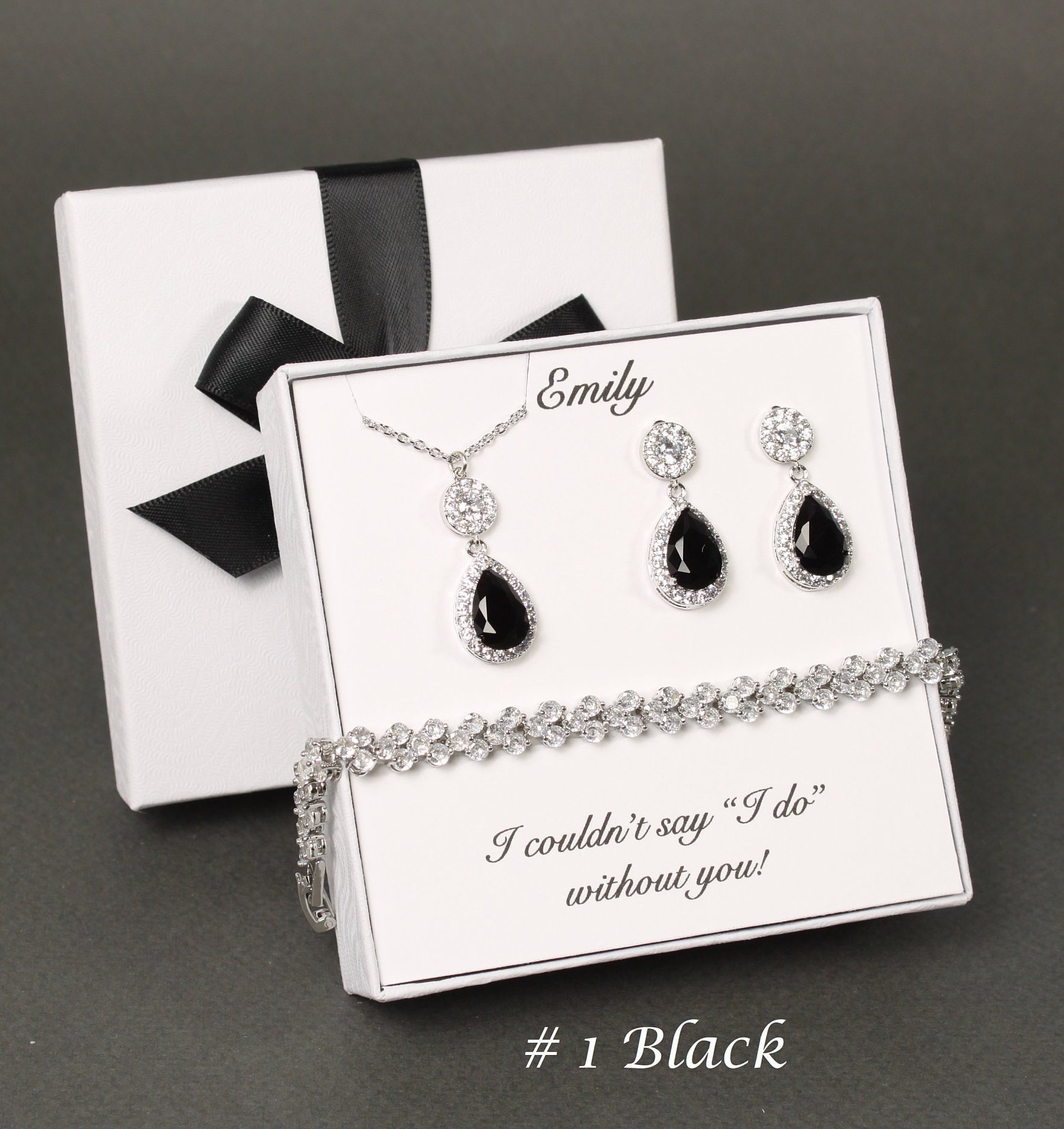 Black White Jewelry Etsy Canada