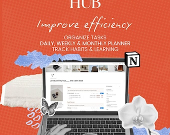 Aesthetic Notion Template for Students | Habit Tracker, Study Planner & Task Dashboard | Cute Digital Planner Notion 2026