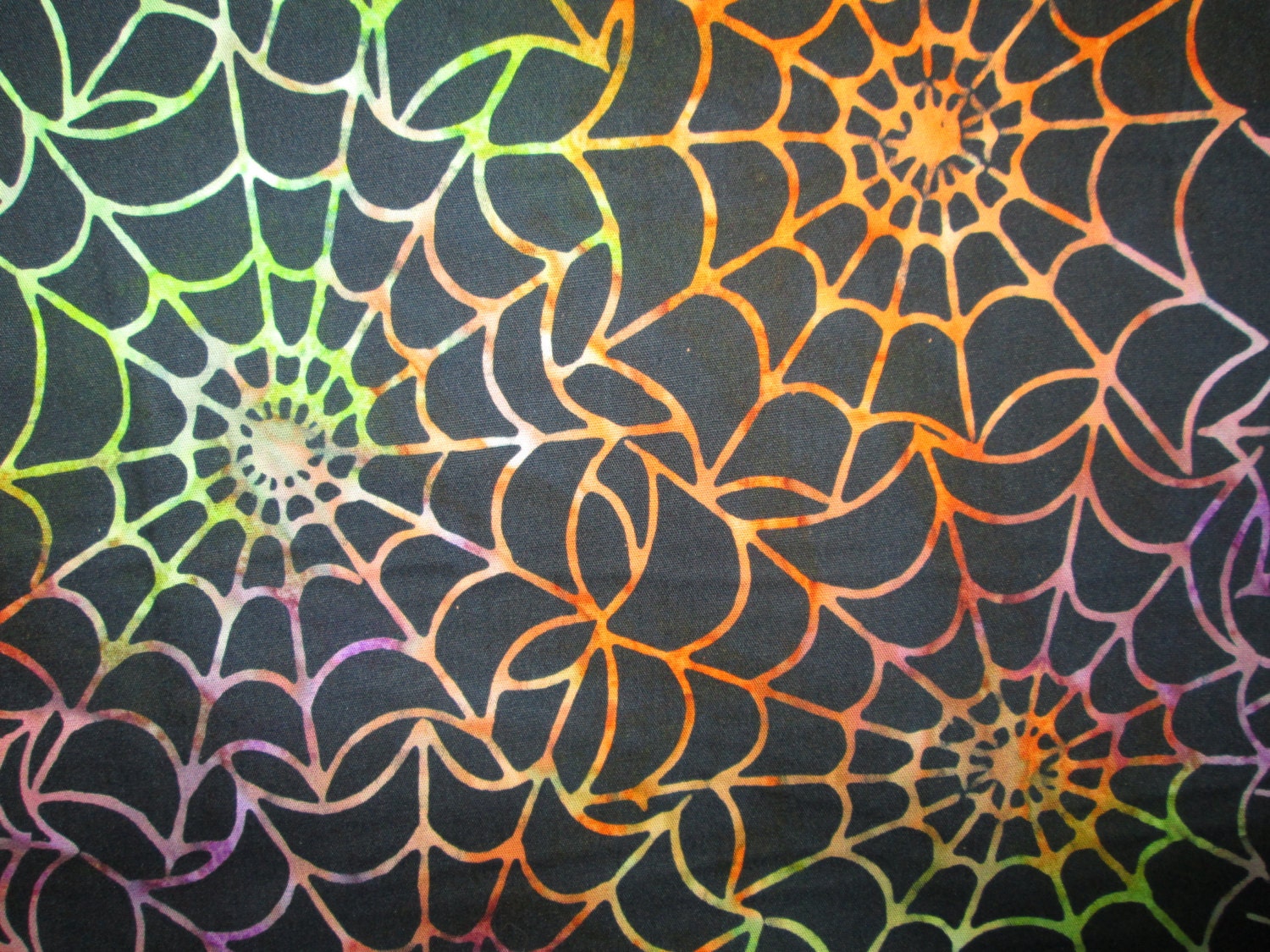 Spider  Multi Colors Cotton Fabric Fat Quarters Or Custom Etsy