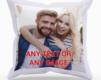 Personalised Photo Cushion – Custom Keepsake Pillow, Home Decor Valentine's Day Gift
