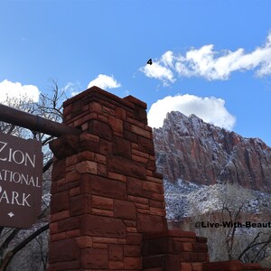 Lustre Paper Print Original Picture Photo Wall Art Decor Photography Landscape Zion Canyons Utah Scene 4