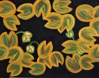 ORIGINAL oil Painting SIGNED ready to hang 24 by 36" stretched canvas art Lilies