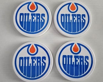 Edmonton Oilers Untersetzer: NHL Fan Geschenk - 4er Set