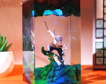 In.os.uke Ha.sh.ib.ira Anime Figure, Kny Resin Night Light, De.mon Sl.ay.er Epoxy Diorama Collectible, Manga Statue Decor, Birthday Gift