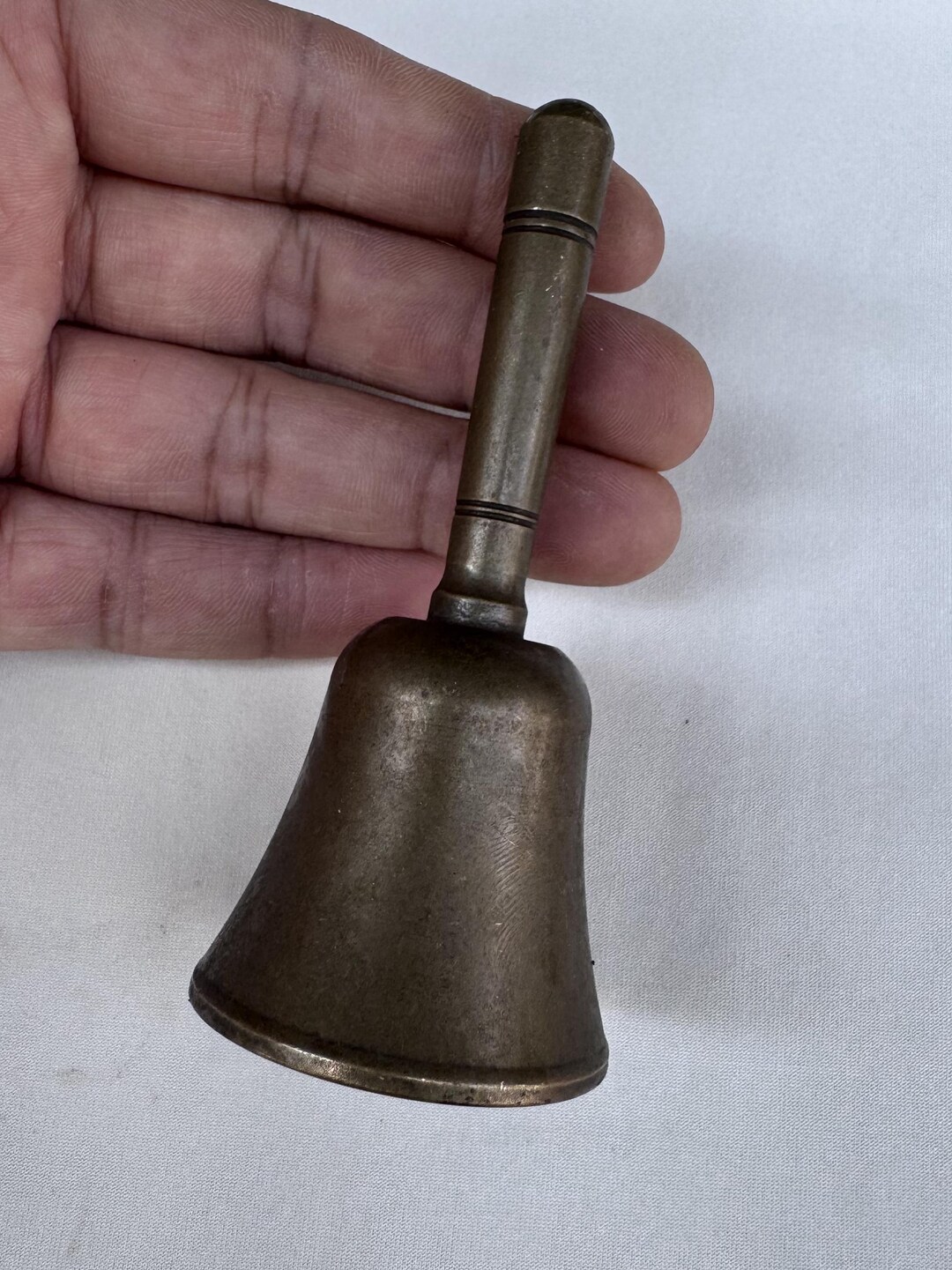 Retro Brass Carved Bell Statue Home Ornament - Etsy