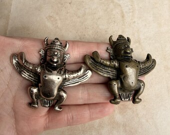 Estatua retro de bronce tallada, adorno para el hogar