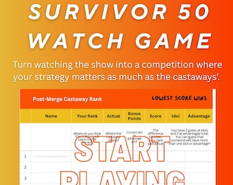 Survivor 50 Pool, Liga de fantasía, Juego, Cuadro, Draft