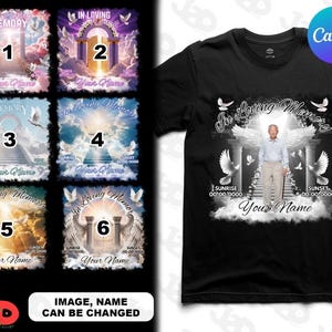 Personalized Memorial T-Shirt PNG: In Loving Memory Sublimation Design (Digital File)