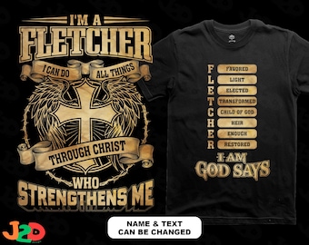 Personalized I Can Do All Things Through Christ SVG PNG: Name Faith Cross T-Shirt File