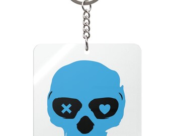 Lights Out Skull Keychain | Navessa Allen Book Merch, Dark Romance Reader Accessory