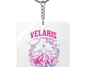 Velaris City of Starlight Keychain | ACOTAR Bookish Acrylic Keyring | Fantasy Reader Merch