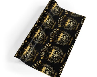 Basgiath Logo Fourth Wing Wrapping Paper I Gift Wrap Rolls