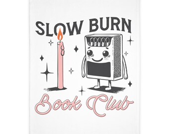 Personalised Slow Burn Book Club Blanket | Cozy Reading Throw for Romance Readers