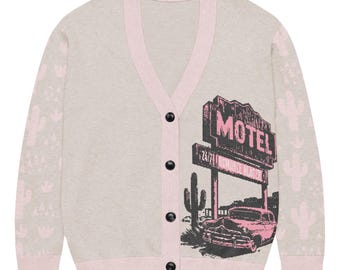 Romance Reader Motel Custom Knitted Cardigan