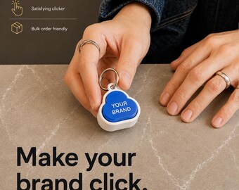 Custom Clicker & NFC Tags | Bulk Order for Business, Events, Branding | 3D Printed
