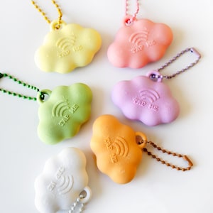NFC Cloud Keychain - Smart Digital Business Card, 3D Printed Bag Charm