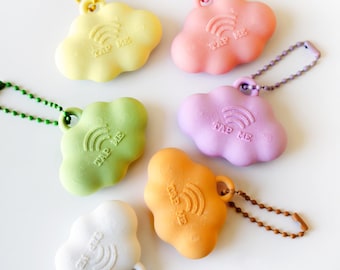 NFC Cloud Keychain - Smart Digital Business Card, 3D Printed Bag Charm