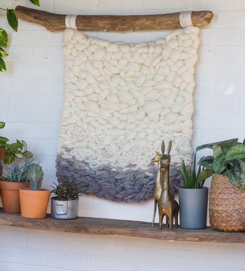 Neutral Wall Hanging Natural Woven Wall Art Boho Home Decor Etsy