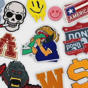 Custom Chenille Patches - Soft, Plush Custom Embroidered  (Minimum Quantity 25)