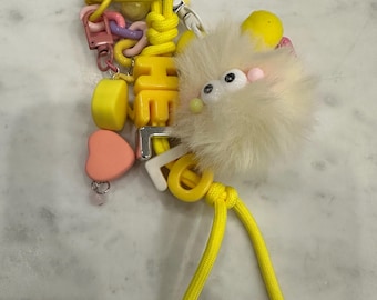 Customized bag charm set/key chain set