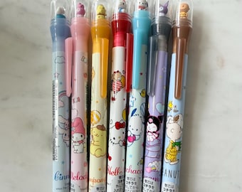 Kawaii Mechanical Pencil – Made in Japan | HelloKitty My Melody Cinnamoroll Kuromi Pochacco Pompompurin Peanuts| Cute Kawaii Stationery Gift