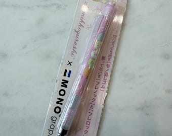 Tombow MONO Graph Mechanical Pencil 0.5mm | San-X Sumikko Gurashi Pencil | Kawaii Pink Pencil | Made in Japan | Shake Pencil