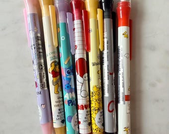 Kawaii Mechanical Pencil – Made in Japan | Snoopy Minnie Mouse Winnie Peanuts Baymax Stitch Woodstock | Cute Kawaii Stationery Gift