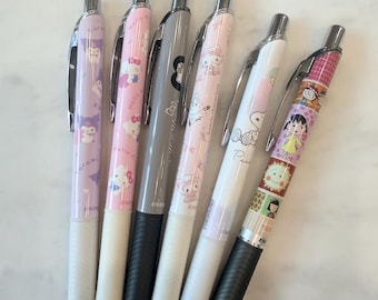 Pentel EnerGel Sanrio Gel Pen (Single) | Hello Kitty Kuromi My Melody Cinnamoroll Pens | Cute Kawaii Stationery | Japanese Anime Pencil Gift