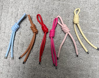 Leather Zipper Pull | Minimalist Leather Keychain Loop | Handmade Bag Charm | Backpack Zipper Tab | Purse Pull Tab | EDC Leather Accessory