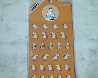 Moomin Happy Face Sticker Sheet – Kawaii Planner Journal Decor