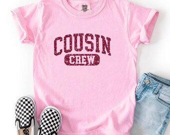 Kids Cousin Crew Shirt, Comfort Colors Youth Cousin Tee, Family Reunion Shirt, Family Matching Kids Tee Q093