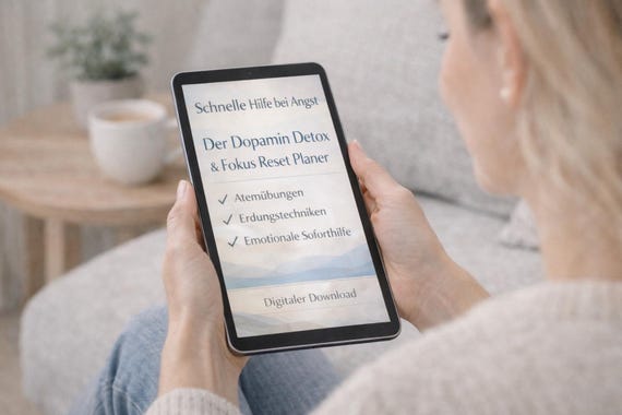 Der Dopamin Detox & Fokus Reset Planer | Digitaler Leitfaden gegen digitale Überforderung (PDF)
