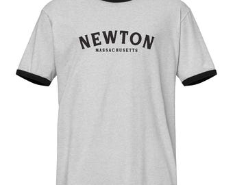 Koszulka unisex Newton MA Vintage Ringer