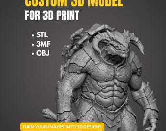 Archivo de modelo 3D personalizado para impresión, figura de personaje, adorno de juguete (archivo STL, 3MF, etc.)