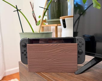 Switch 1 Dock Cover | Wood Grain Cover for Switch 1 Dock | Home Decor | Perfect Gift For A Gamer