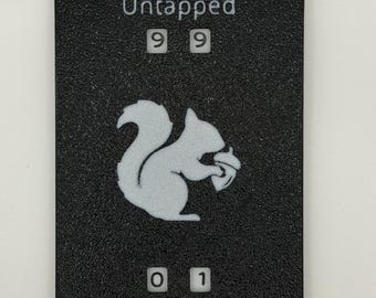 Dual 1/1 MTG Squirrel Token with Dual Dials 0-99