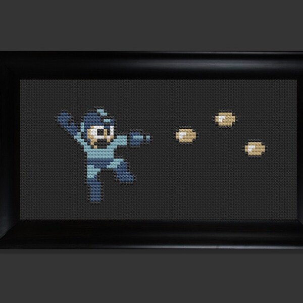 Megaman cross stitch pattern PDF