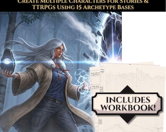 Worldbuilding and Character Creation Guide | 15 Archetype Roles for TTRPG, Anime, & Fantasy