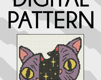 Galaxy Cat Pattern